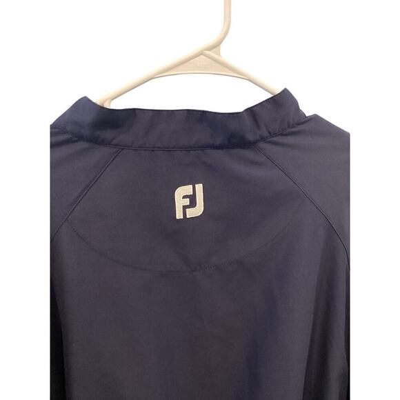 FootJoy Men Windbreaker Jacket Size XXL Navy Blue Golf Classic Preppy FJ Popover - Picture 10 of 12